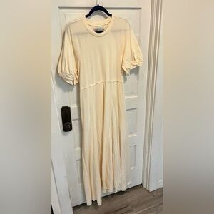 Free People Brentwood Maxi Dress NWT Cream Size M